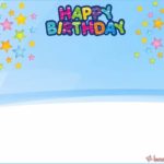 Custom Stars birthday invitation