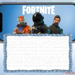 Free Printable Fortnite invitation card