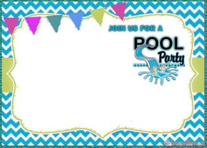 Pool Party Invitation Template