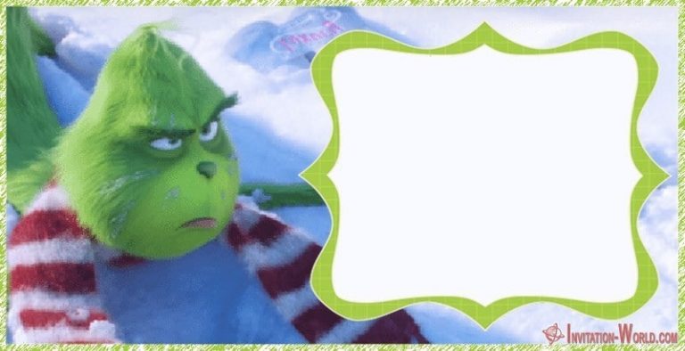 The Grinch 2018 Invitation Cards - Invitation World