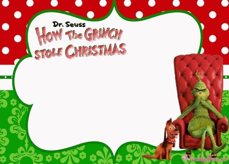 The Grinch 2018 Invitation Cards - Invitation World