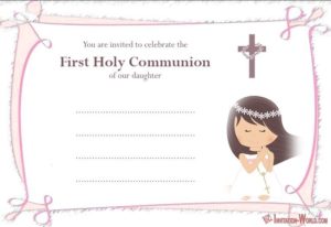 First Communion Invitation