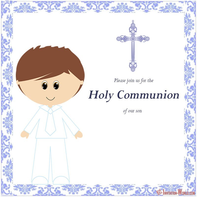 First Communion Invitation Cards Invitation World