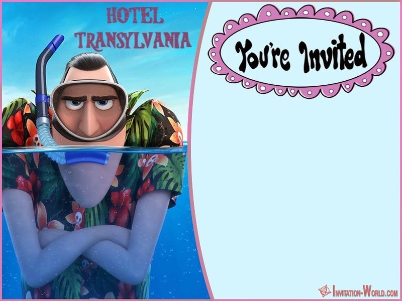 Hotel Transylvania Party Invitation Card Free - Hotel Transylvania Party Invitation Card Free