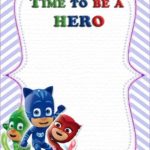 PJ Masks Birthday Party Invitation