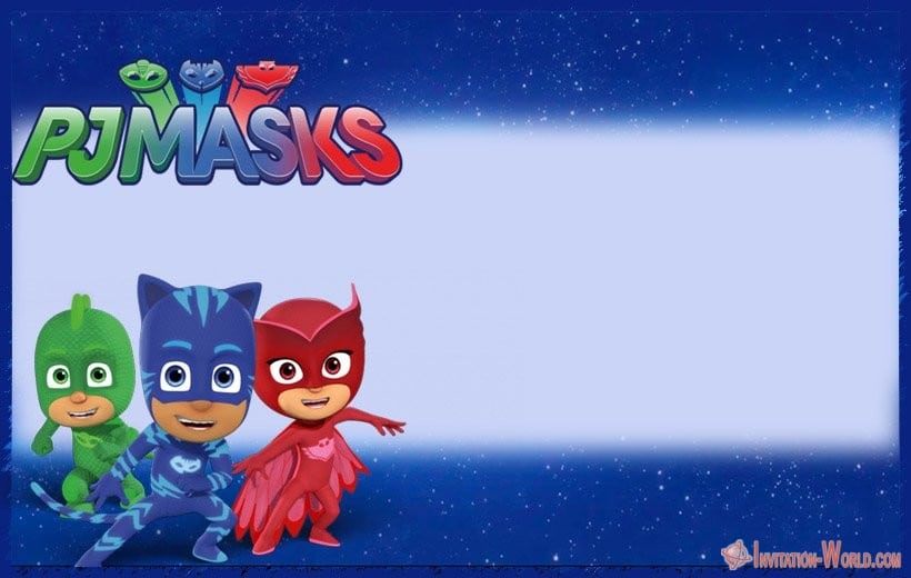 Pj Masks Editable Invitation Invitation World - pj masks roblox