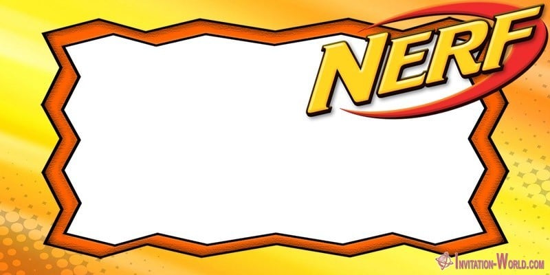 Nerf Party Invitations - 5 FREE Templates - Invitation World