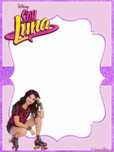 Soy Luna free invitation template