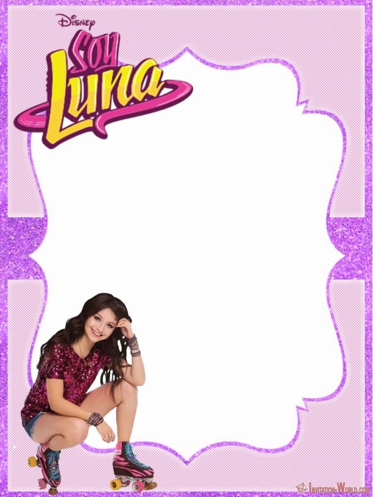 soy luna free invitation template invitation world