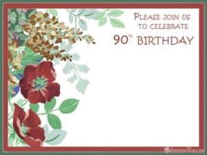 90th birthday invitation blank template 90th-birthday-invitation-blank-template