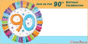 90th birthday party blank template 90th-birthday-party-blank-template