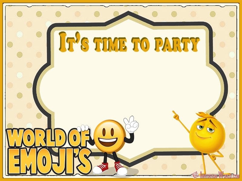 Emoji Invitations For The Perfect Party Invitation World - downloadable roblox invitation template free