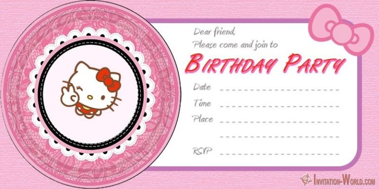Free Hello Kitty Birthday Invitation Template - Invitation World