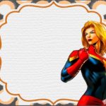 Free Printable Comic Captain Marvel Invitation