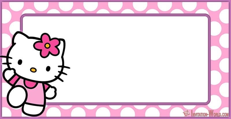 Free Printable License Plate Template Hello Kitty