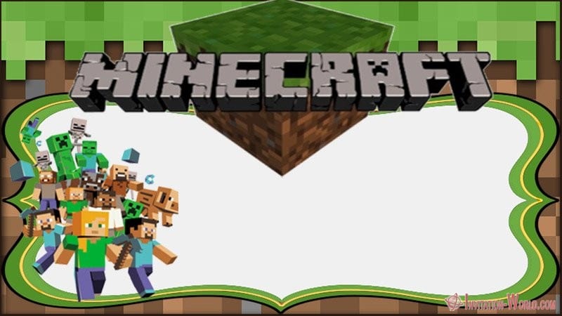 12 printable minecraft invitation templates invitation world