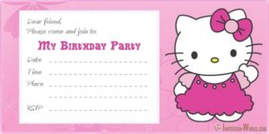 Hello Kitty Invitations - Free Printable Templates - Invitation World