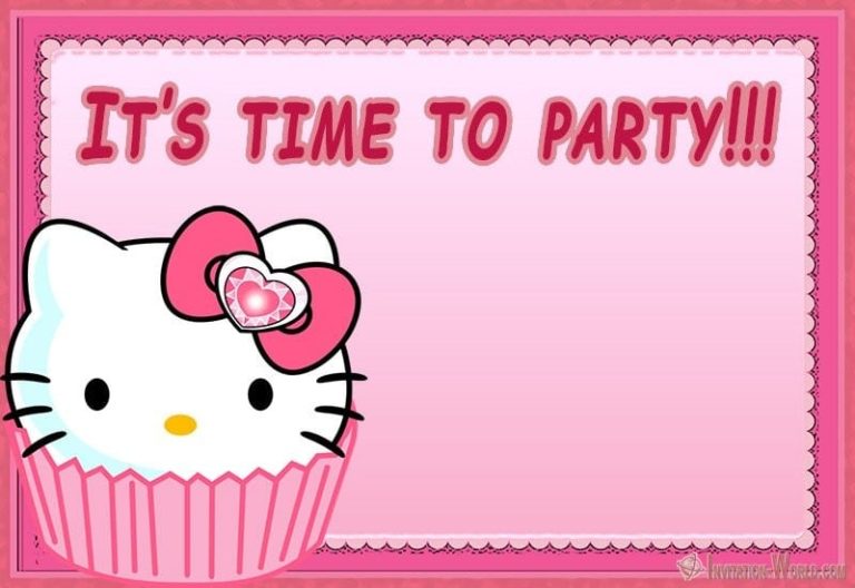 Hello Kitty Invitations Free Printable Templates Invitation World