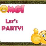 Party Invitation Card – Emoji