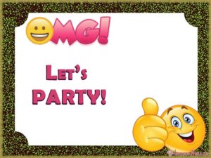 Party Invitation Card – Emoji party-invitation-card-emoji