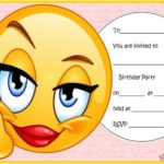 Pink Emoji Birthday Invitation for Girls