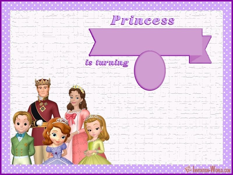 Sofia The First Free Online Invitation Templates Invitation World