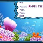 Under the sea birthday party invitation