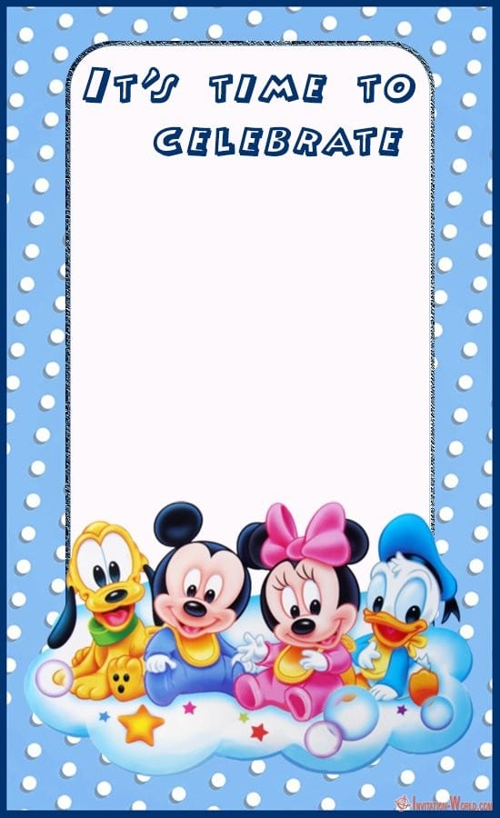 Mickey Mouse Invitation Template Printable from invitation-world.com