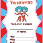 Dr. Seuss 1st birthday invitation