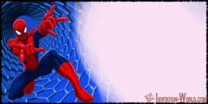 Printable Spider Man Birthday Invitation Template