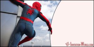 Spiderman Blank Invitation