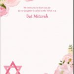 Bat Mitzvah Invitation Free