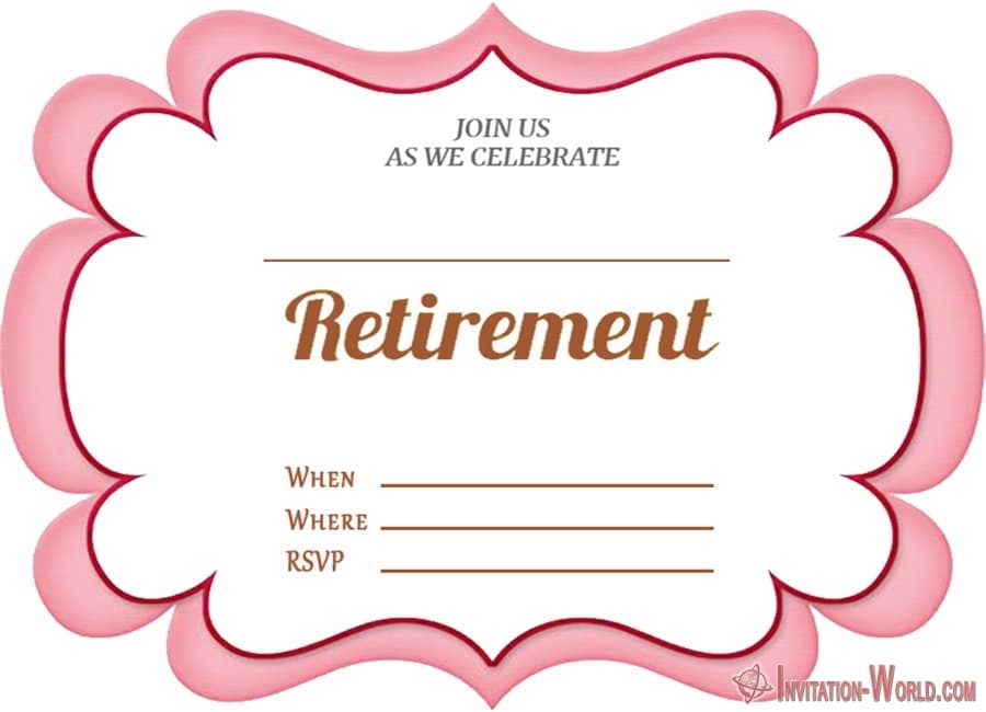 Retirement Invitation Templates Free Printable Of Pri - vrogue.co