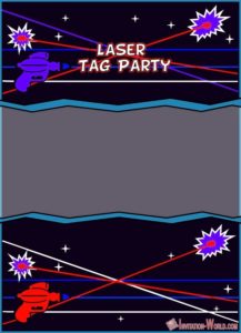 Free Laser Tag Invitation Template