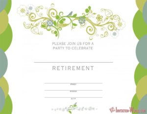 Free Printable Retirement Invitation Template