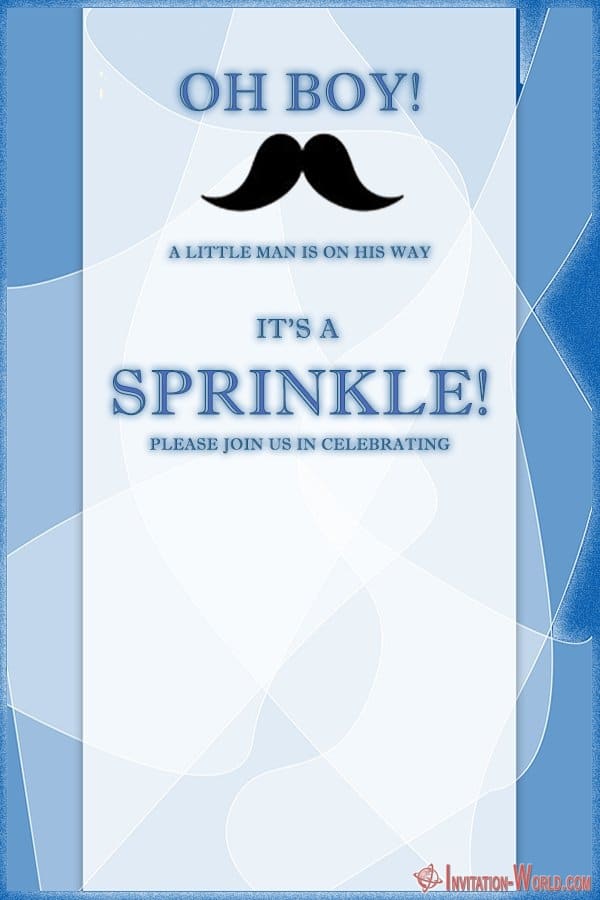 Free Sprinkle Invitation for baby boy - Free Sprinkle Invitation for baby boy