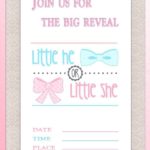 Gender Reveal Invitation Printable