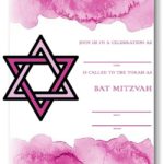 Hebrew Bat Mitzvah Invitation Free