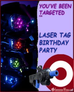 Laser Tag Birthday Invitation