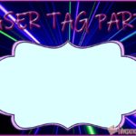 Laser Tag Invitation Card