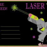Laser Tag Party Invitation