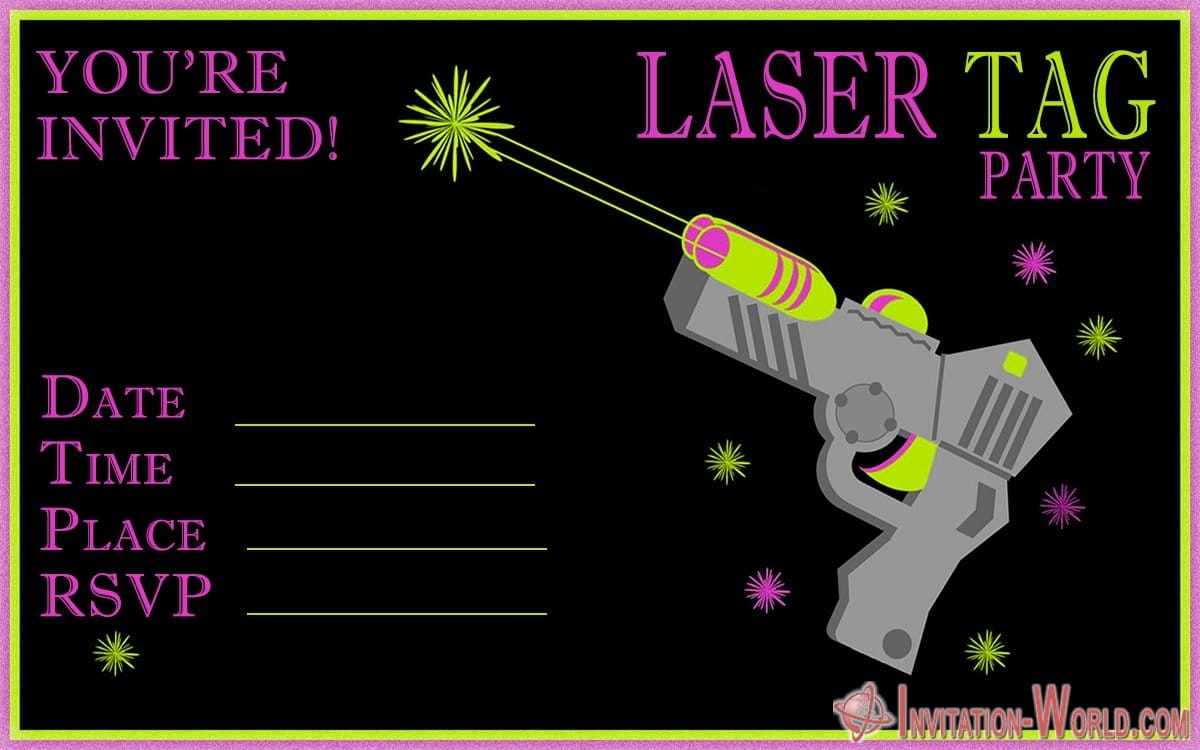 Laser Tag Party Invitation Free Template FREE PRINTABLE TEMPLATES