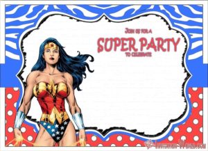 Wonder Woman Party Invitation Template wonder-woman-party-invitation-template