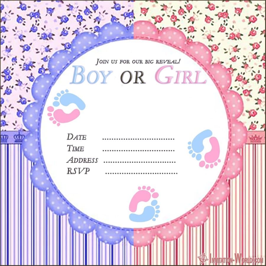 Free Downloadable Gender Reveal Templates