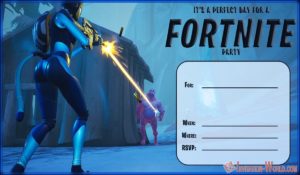 Fortnite Invitation Card Template