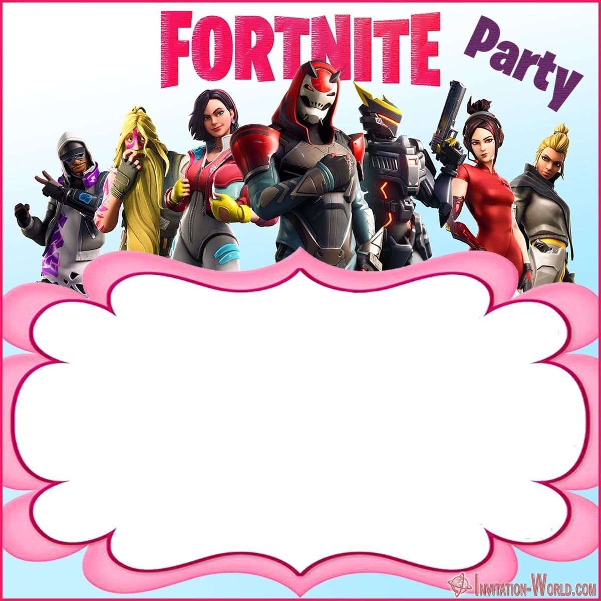 Free Printable Fortnite template 1200x1200 - 8 Fortnite Invitation Templates for Epic Party
