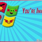 Angry Birds Invitation Card