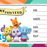 Blank Word Party Invitation Card