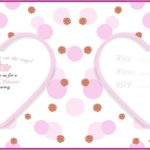 Cute Pink Baby Shower Invitation Card