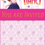 Fancy Nancy birthday party invitation
